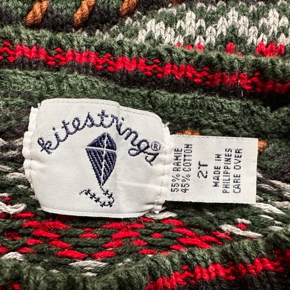 VINTAGE Kitestrings Horse Equestrian Toddler Sweater - Picture 4 of 11